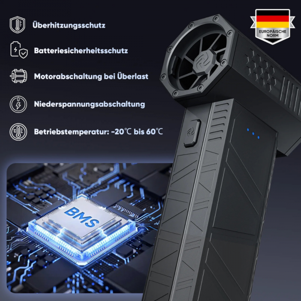 SALCAR Elektrischer Air Duster X3 mini mit 110.000 U/min – Tragbares & Wiederaufladbares Staubgebläse mit Turbomodus für PC, Auto & Haushalt – Bild 4